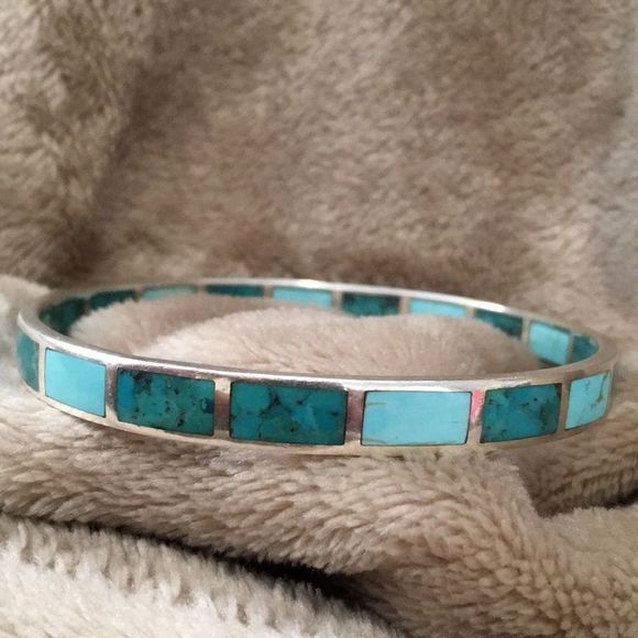 SILPADA Sterling Silver and Turquoise HIGH SEAS B2828 Bangle Bracelet NIB - Picture 6 of 9